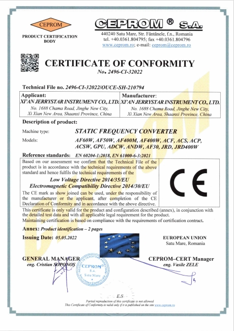 CE Certification CE Certification